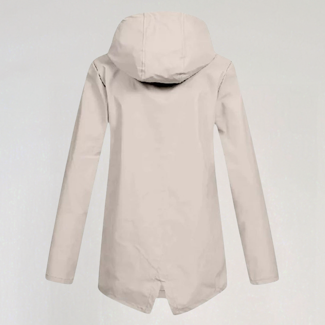 Lightweight Hooded Raincoat for Women