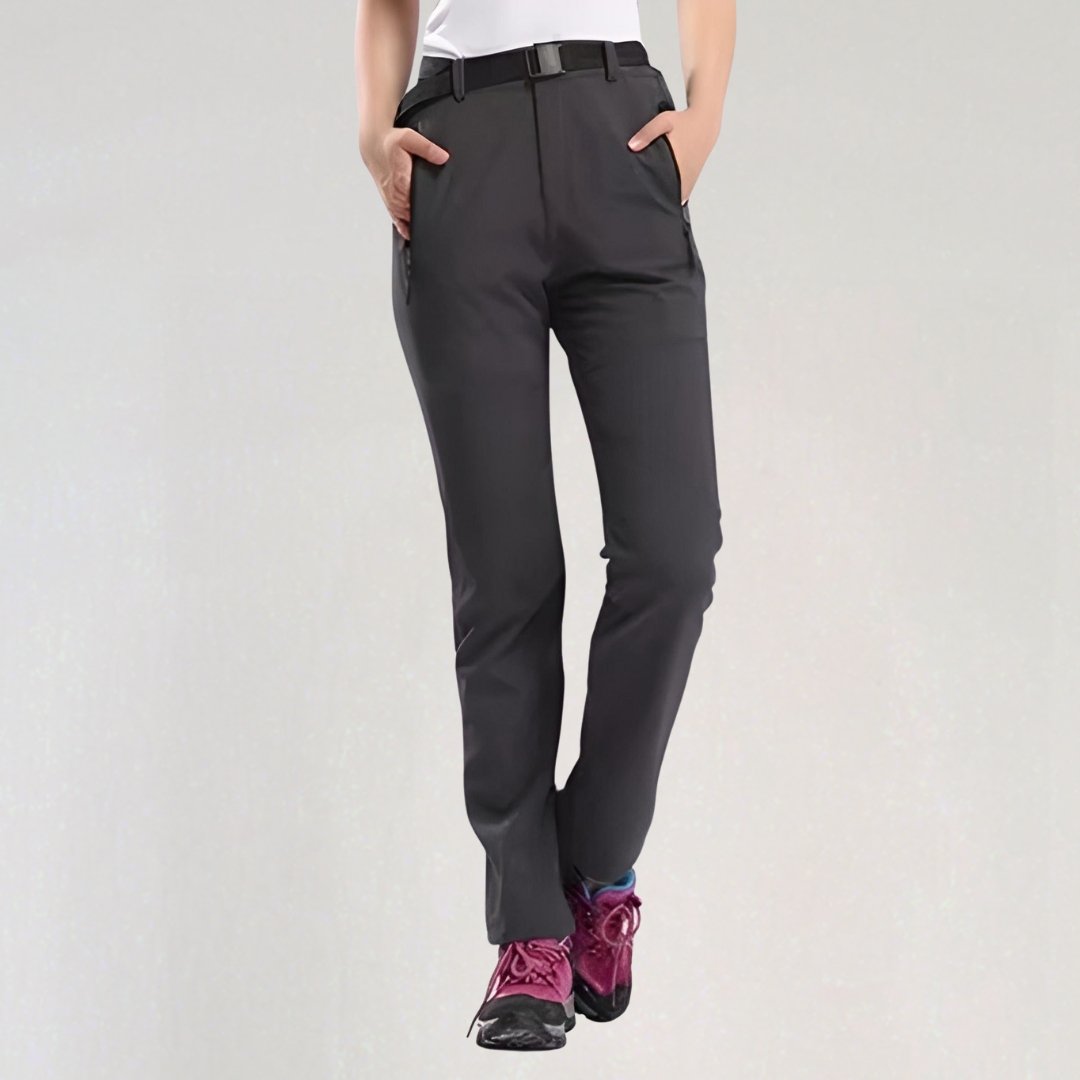 Women's Waterproof Thermal Hiking Pants | Winter Insulated Outdoor Trousers
