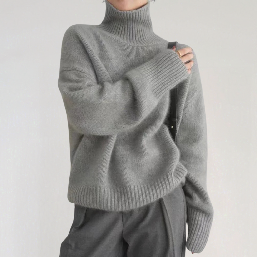 Loose Cashmere Turtleneck Sweater