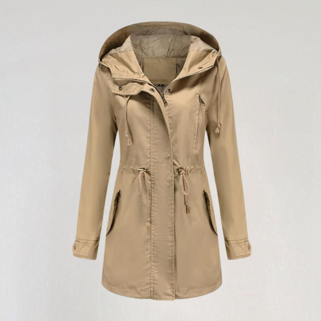 Waterproof Fall Rain Jacket with Hood | Lightweight Windbreaker Parka Coat