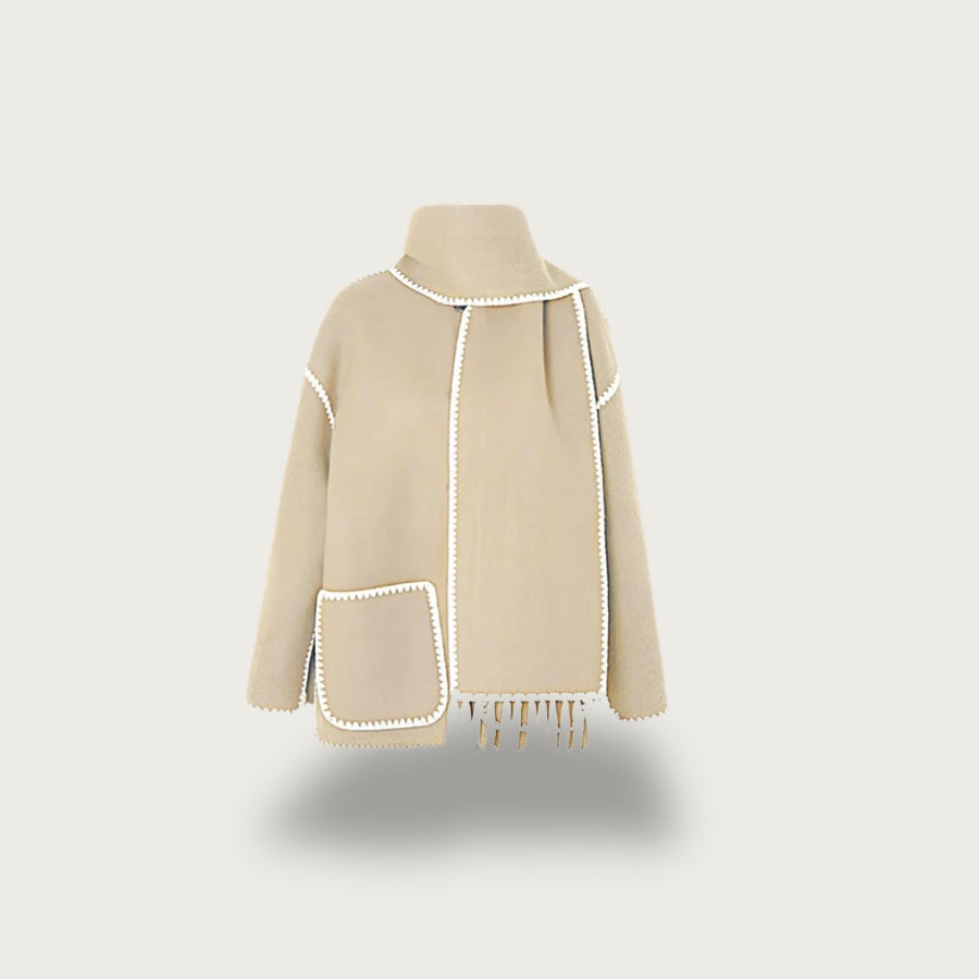 Casual Scarf Coat for Woman