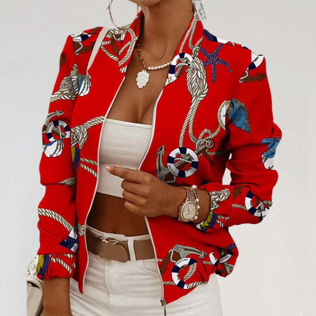 Elegant Printed Jacket for Women