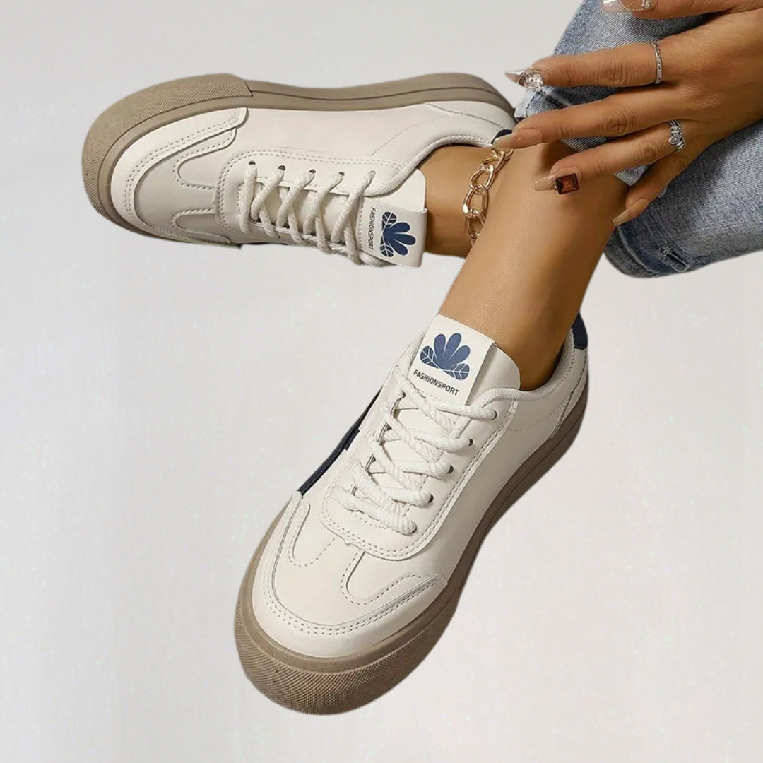 Orthopedic Low Sneakers with Rubber Sole