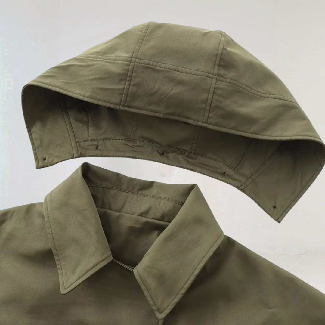 Hooded Short Trench Coat