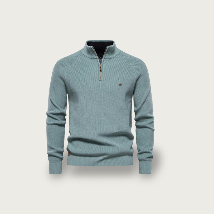 Men's Warm Quarter-Zip Sweater