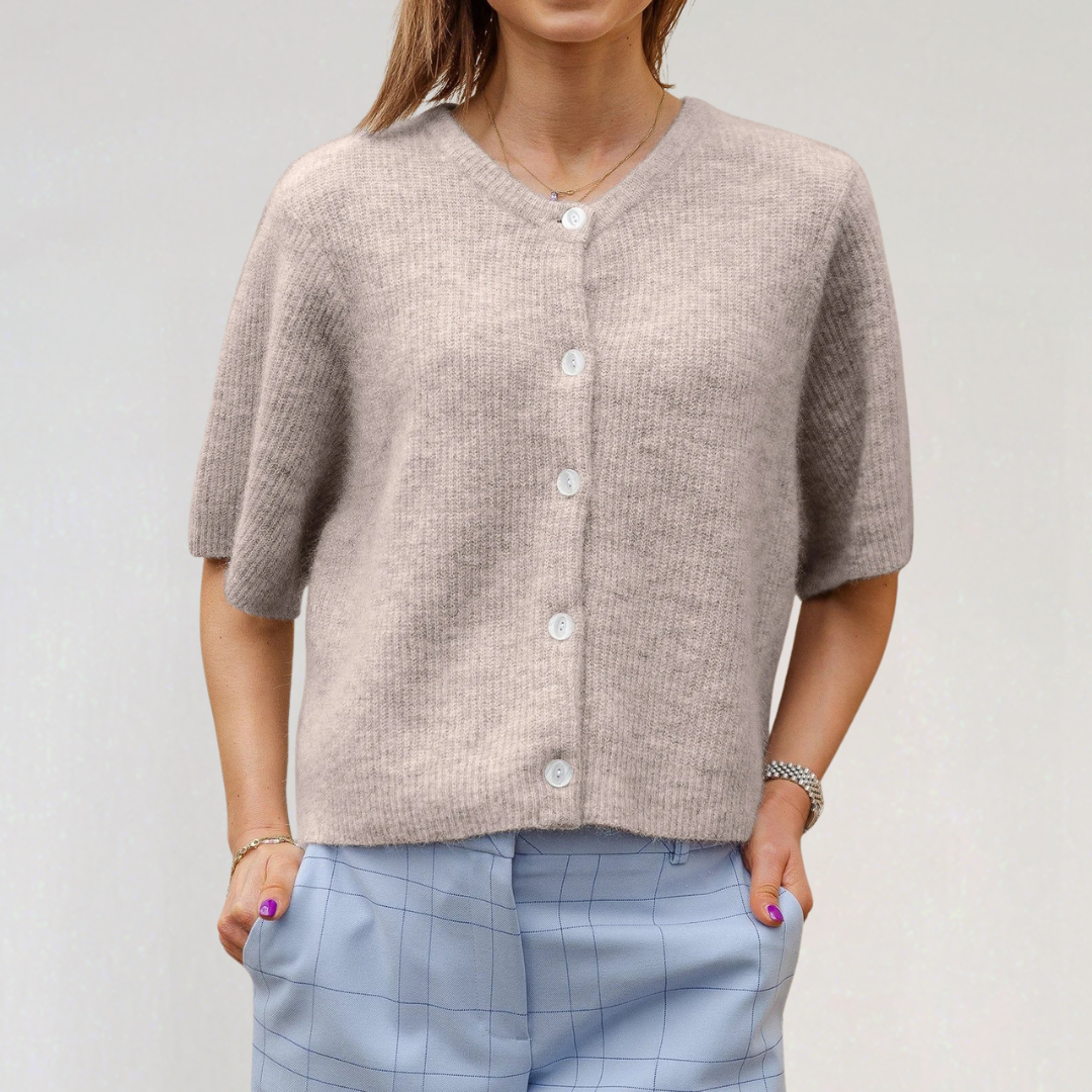 Elegant Short Sleeve Cardigan for Women