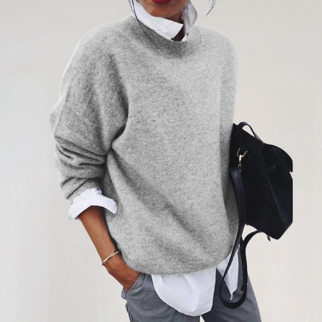 Women’s Elegant Knit Sweater | Casual Fall Winter Pullover