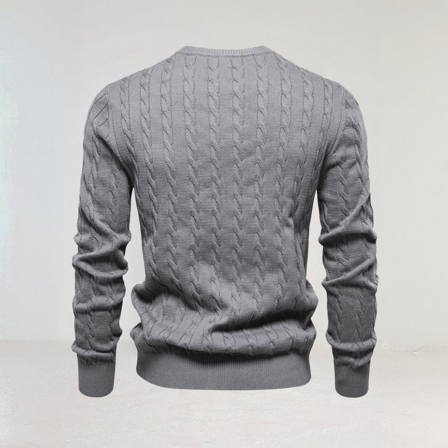 Classic Men's Cable Knit Sweater