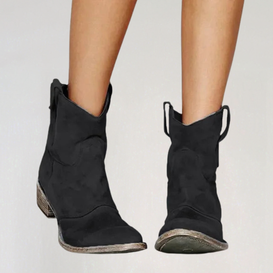 Women’s Suede Western Ankle Boots