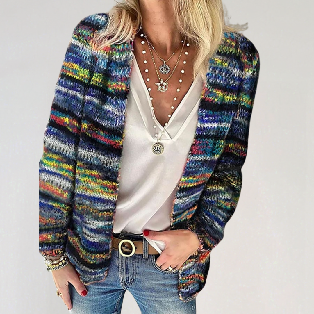 Colorful Knitted Cardigan for Women