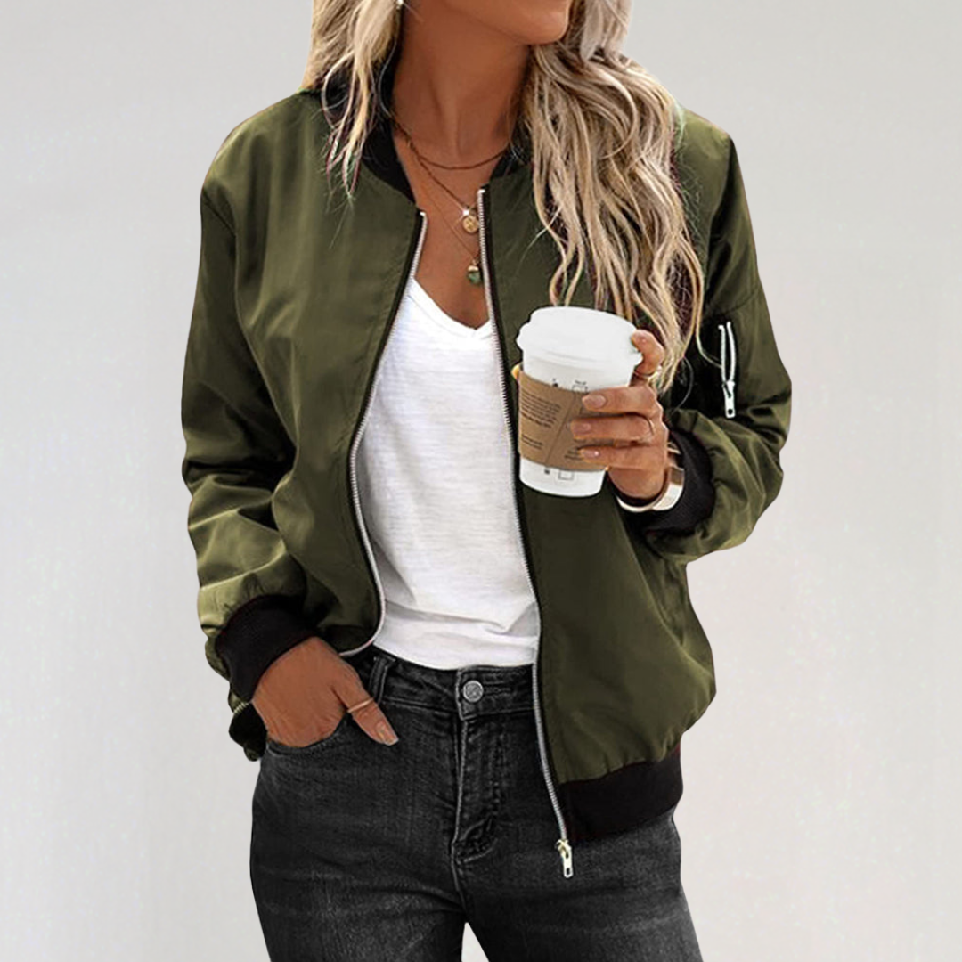 Lightweight Bomber Jacket for Women