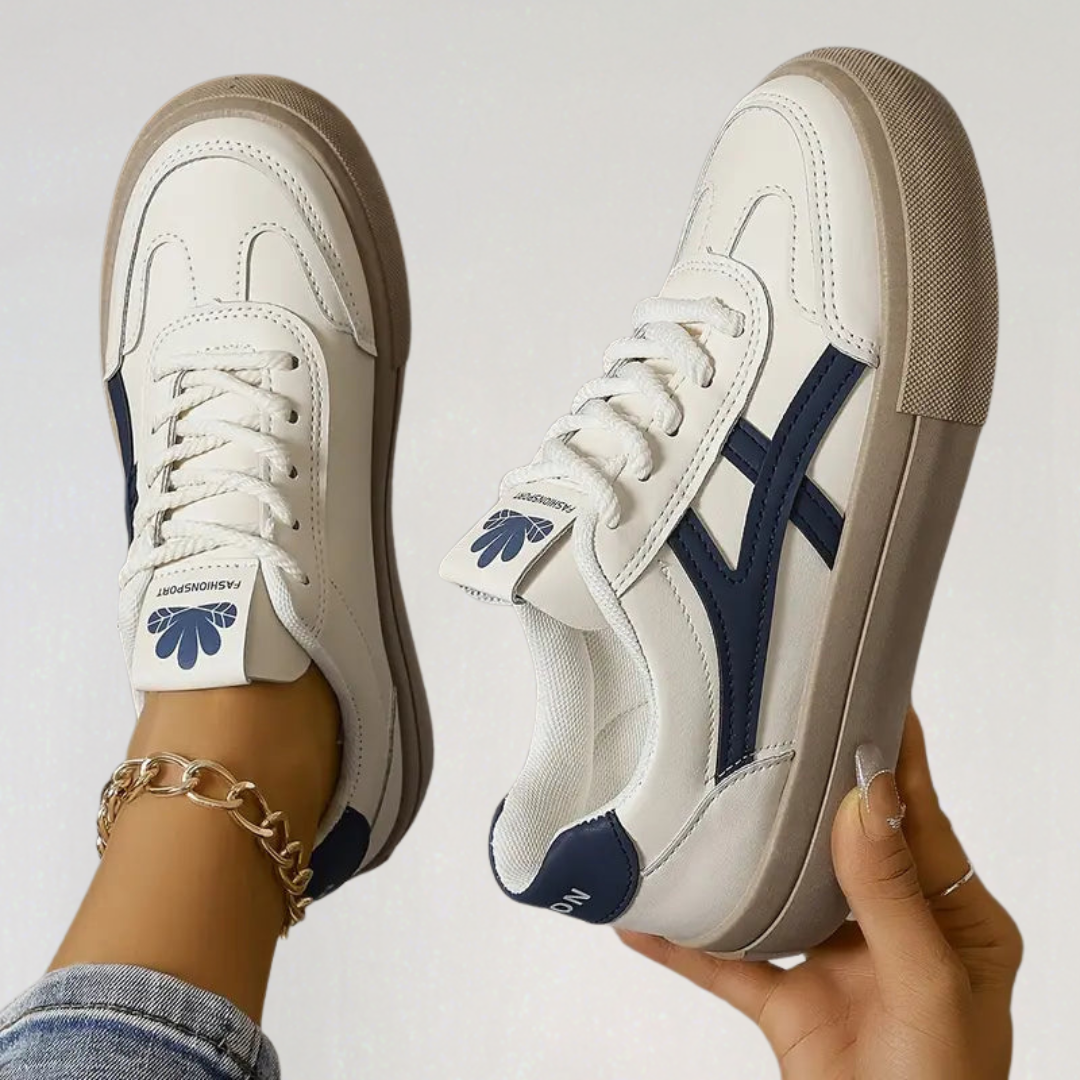 Orthopedic Low Sneakers with Rubber Sole