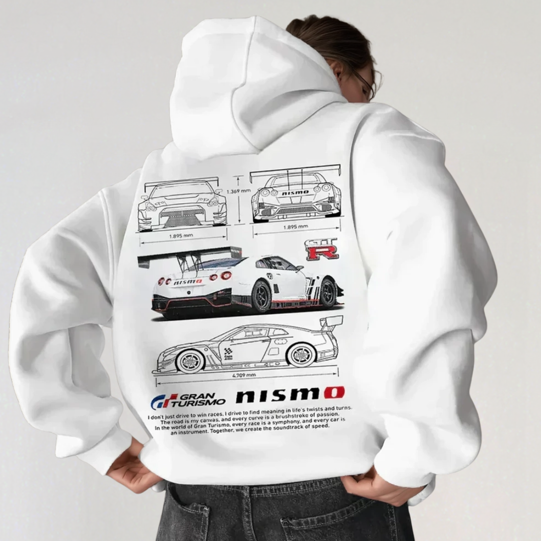 Comfy Oversized Racing Hoodie for Women and Men