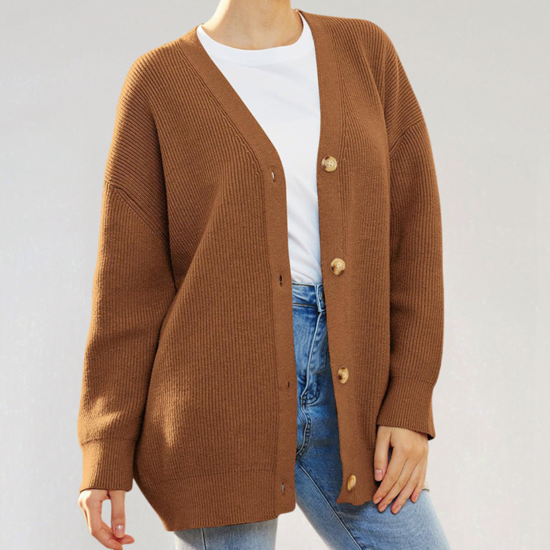 Elegant Oversized Knit Cardigan for Women