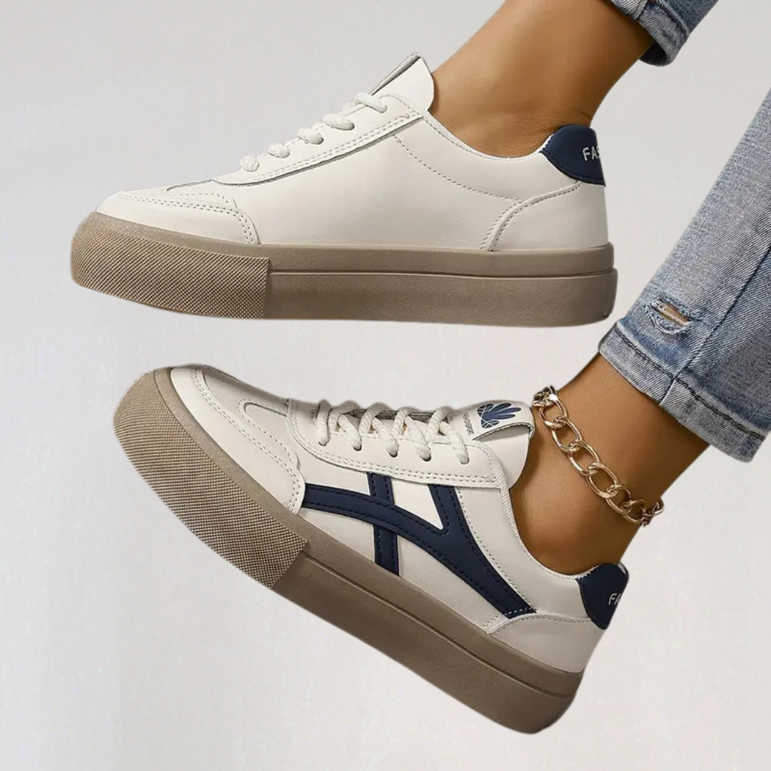 Orthopedic Low Sneakers with Rubber Sole