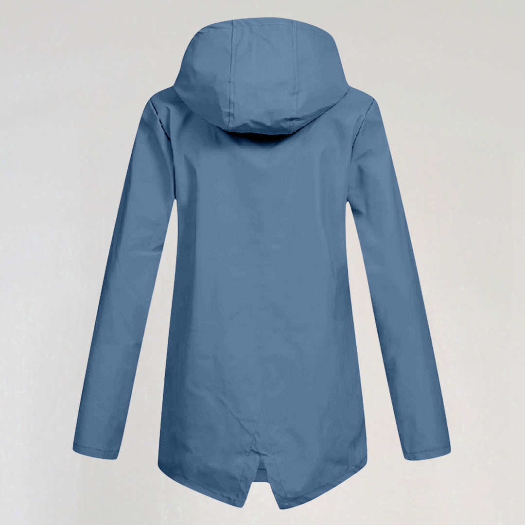 Lightweight Hooded Raincoat for Women