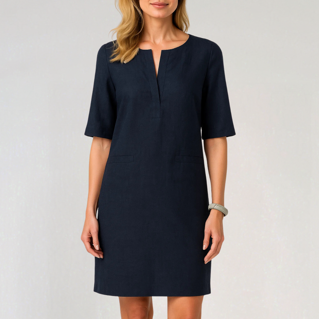 Luxury Cotton Midi Dress for Women