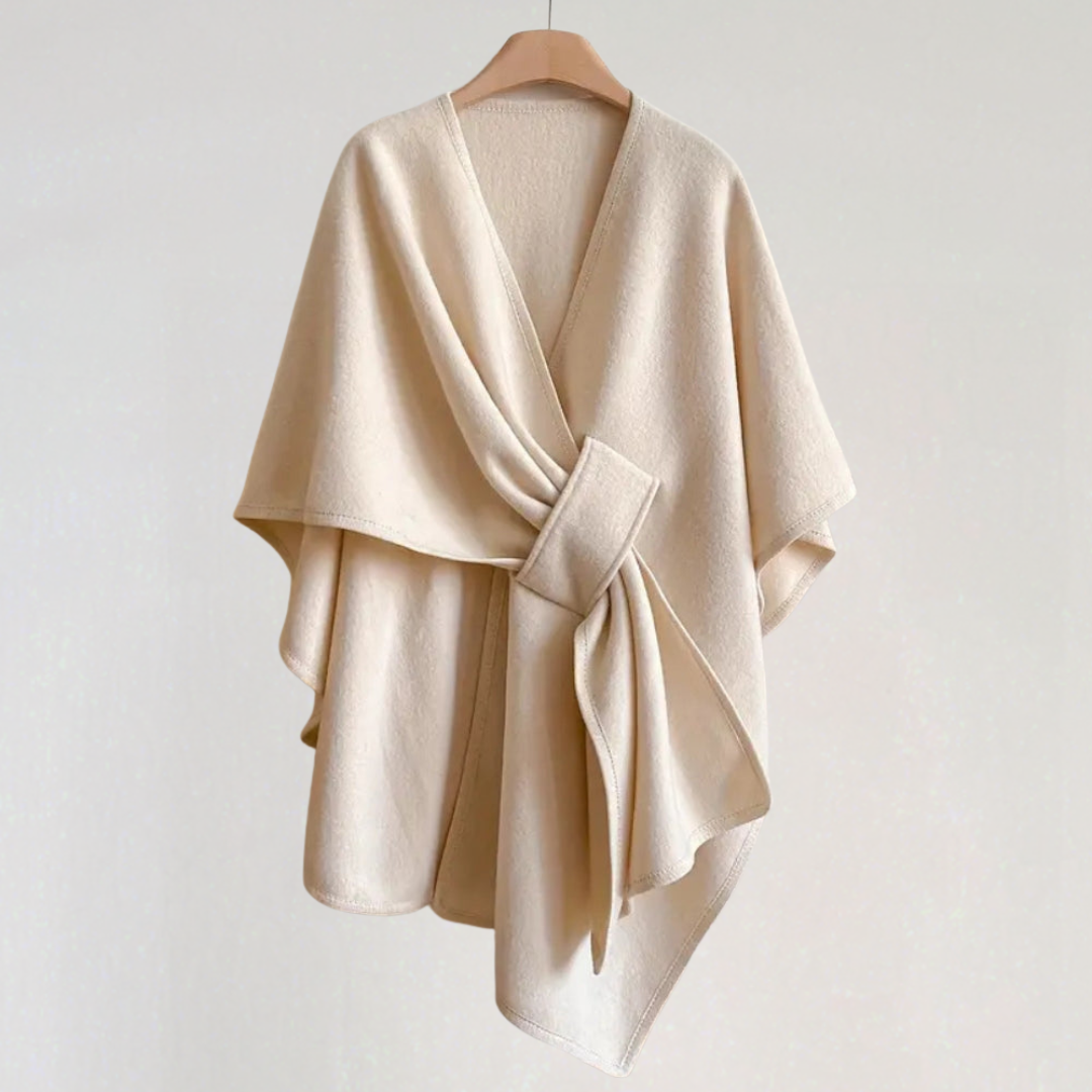 Elegant Wind-resistant Shawl Jacket for Women