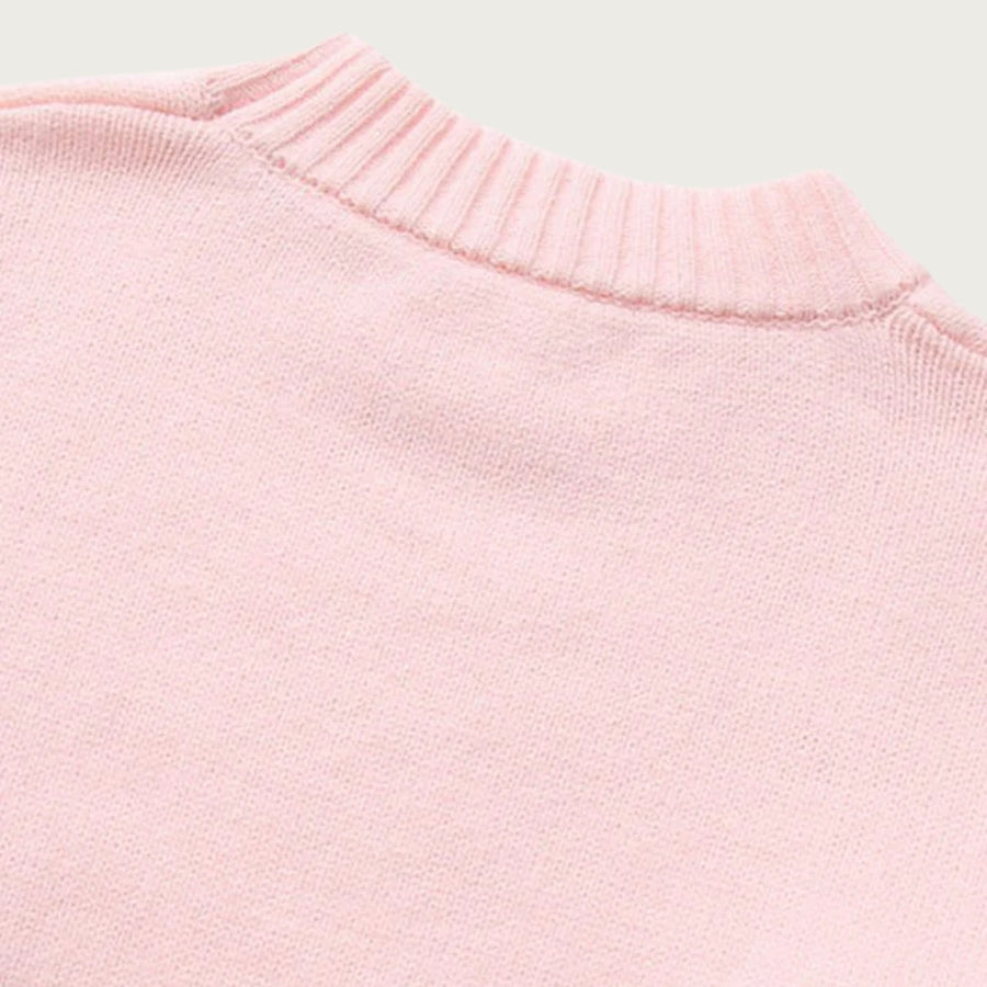 Oversized Pink Winter Sweater