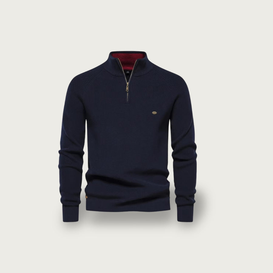 Men's Warm Quarter-Zip Sweater