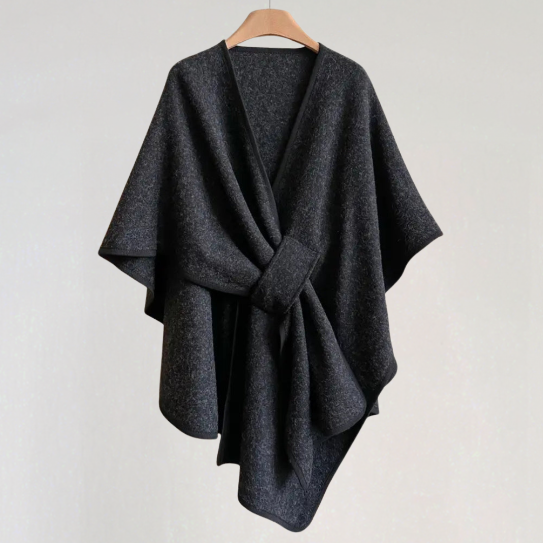 Elegant Wind-resistant Shawl Jacket for Women