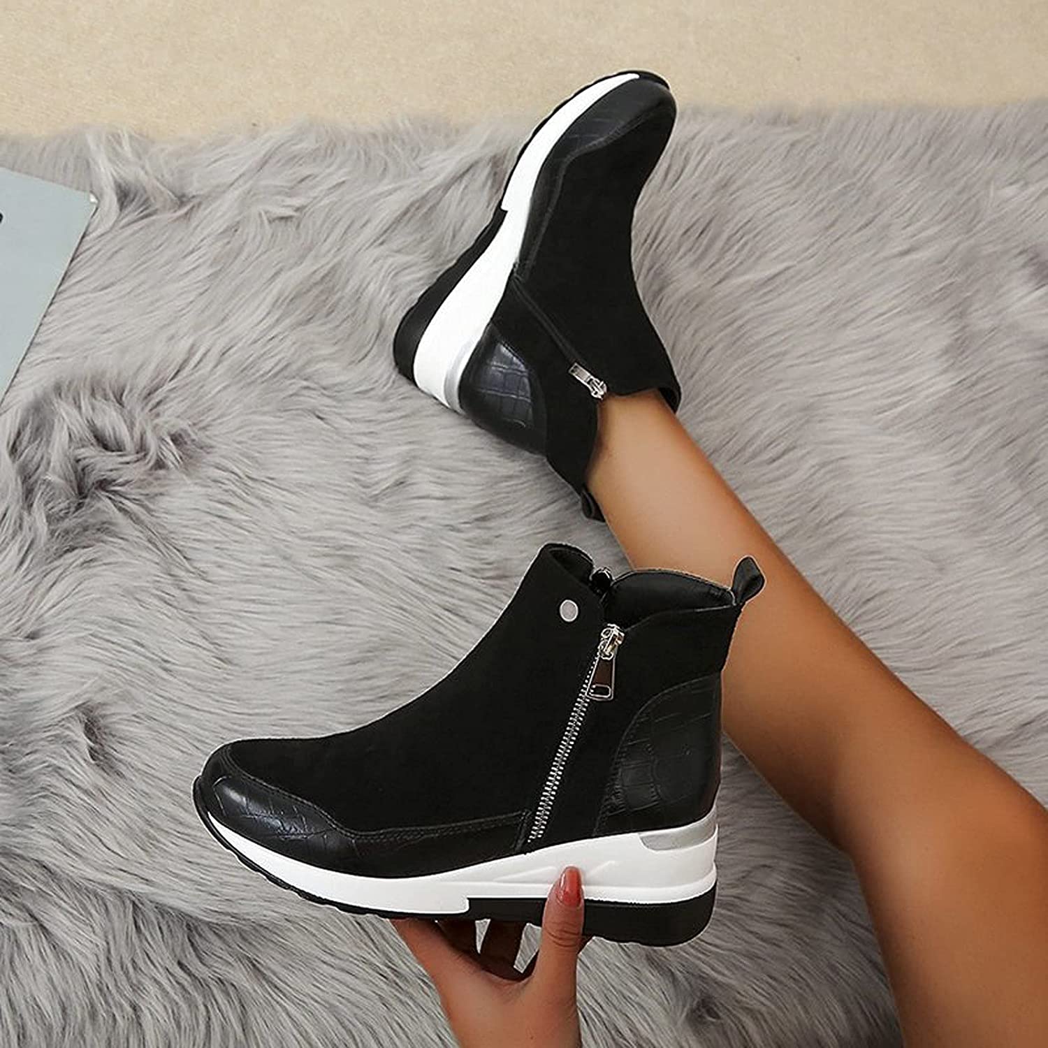 Women’s Wedge Sneaker Boots
