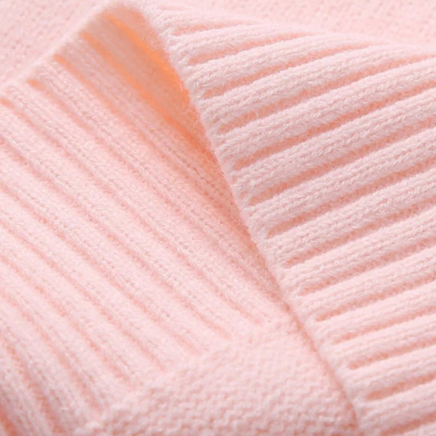 Oversized Pink Winter Sweater