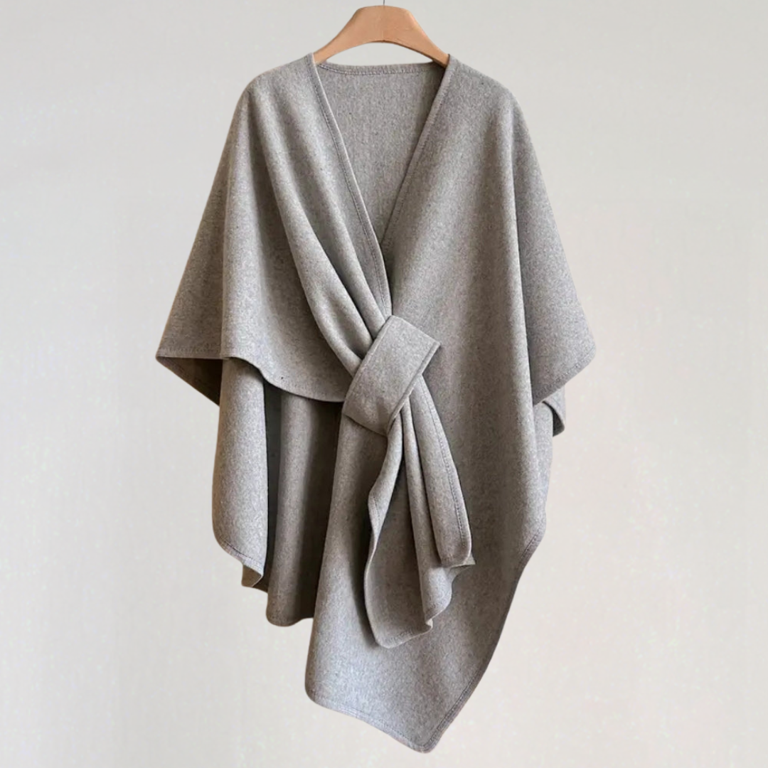 Elegant Wind-resistant Shawl Jacket for Women