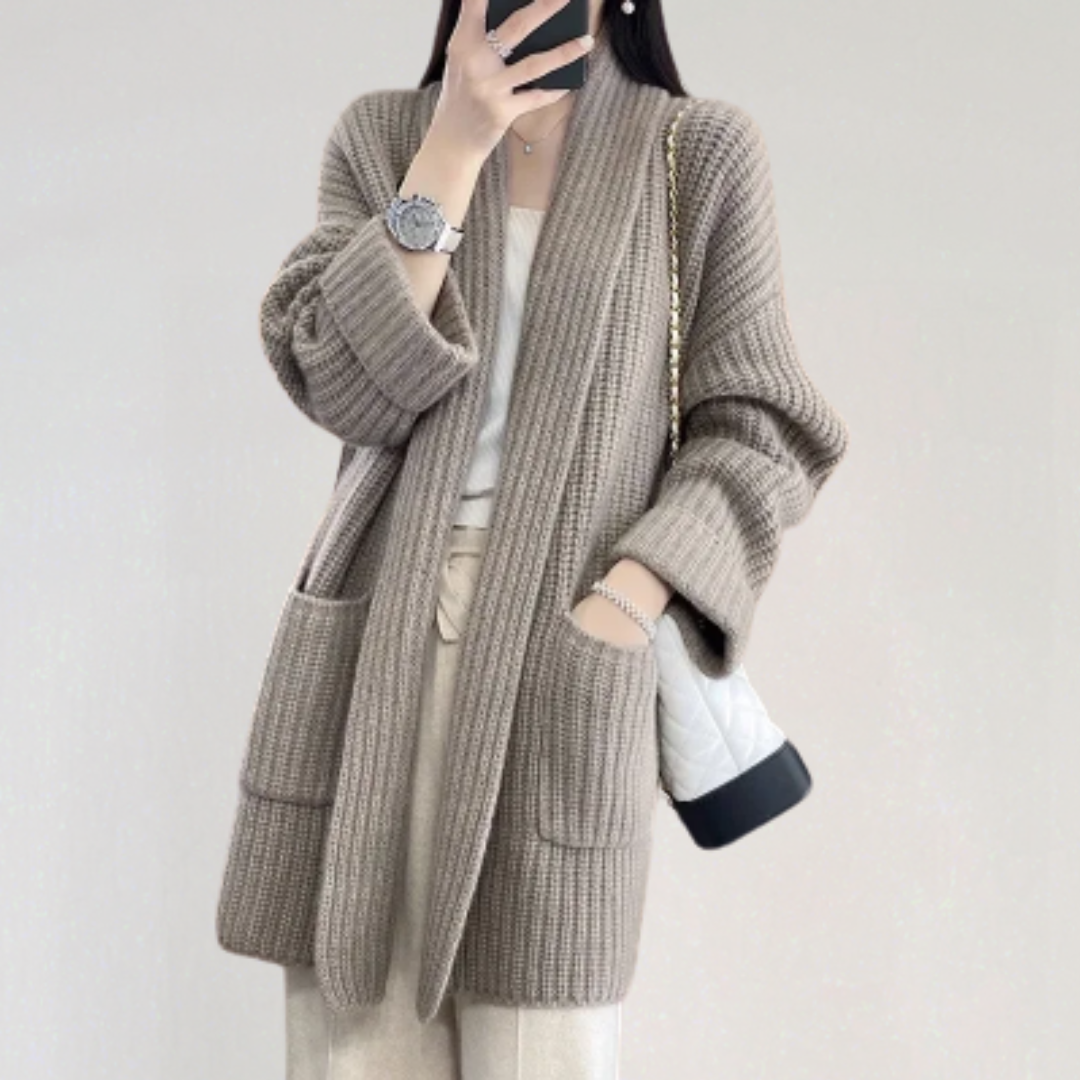 Oversized Cozy Knit Cardigan for Women