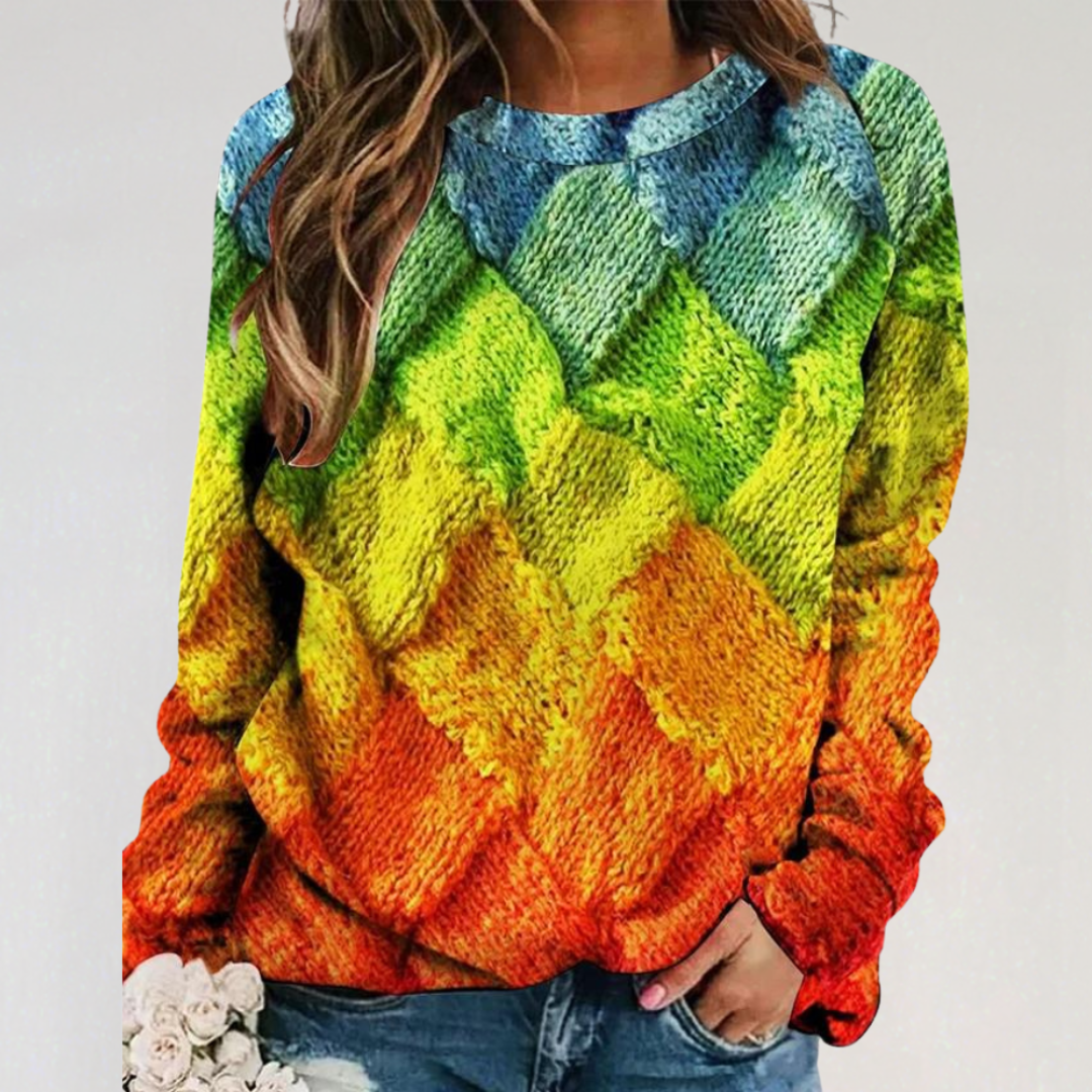 Elegant Colorful Sweater for Women