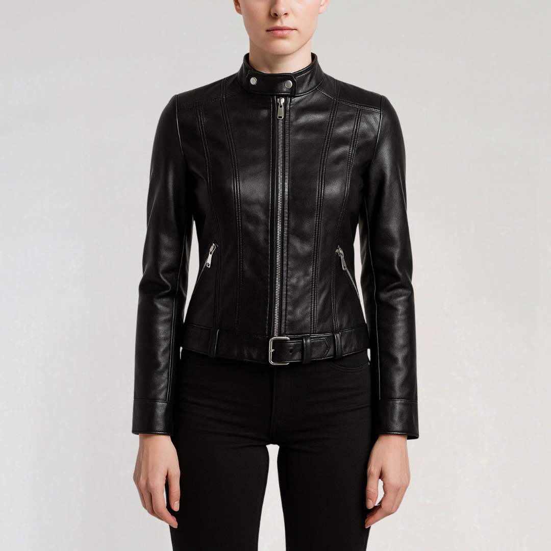 Elegant Lether Jacket for Women