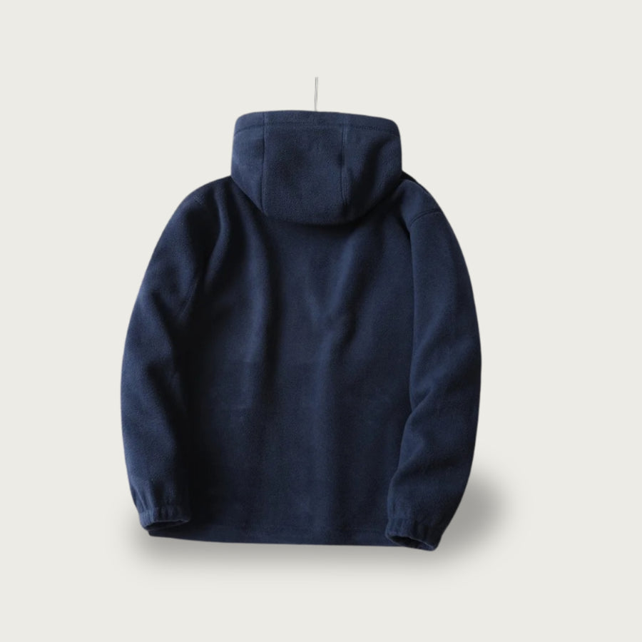 Men's Warm Winter Zip-Up Hoodie