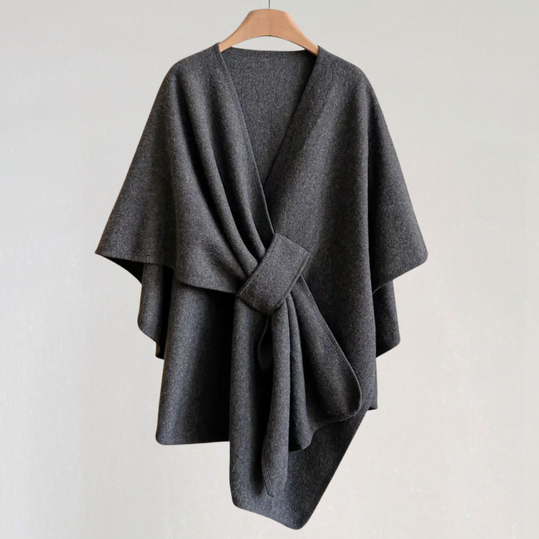 Elegant Wind-resistant Shawl Jacket for Women