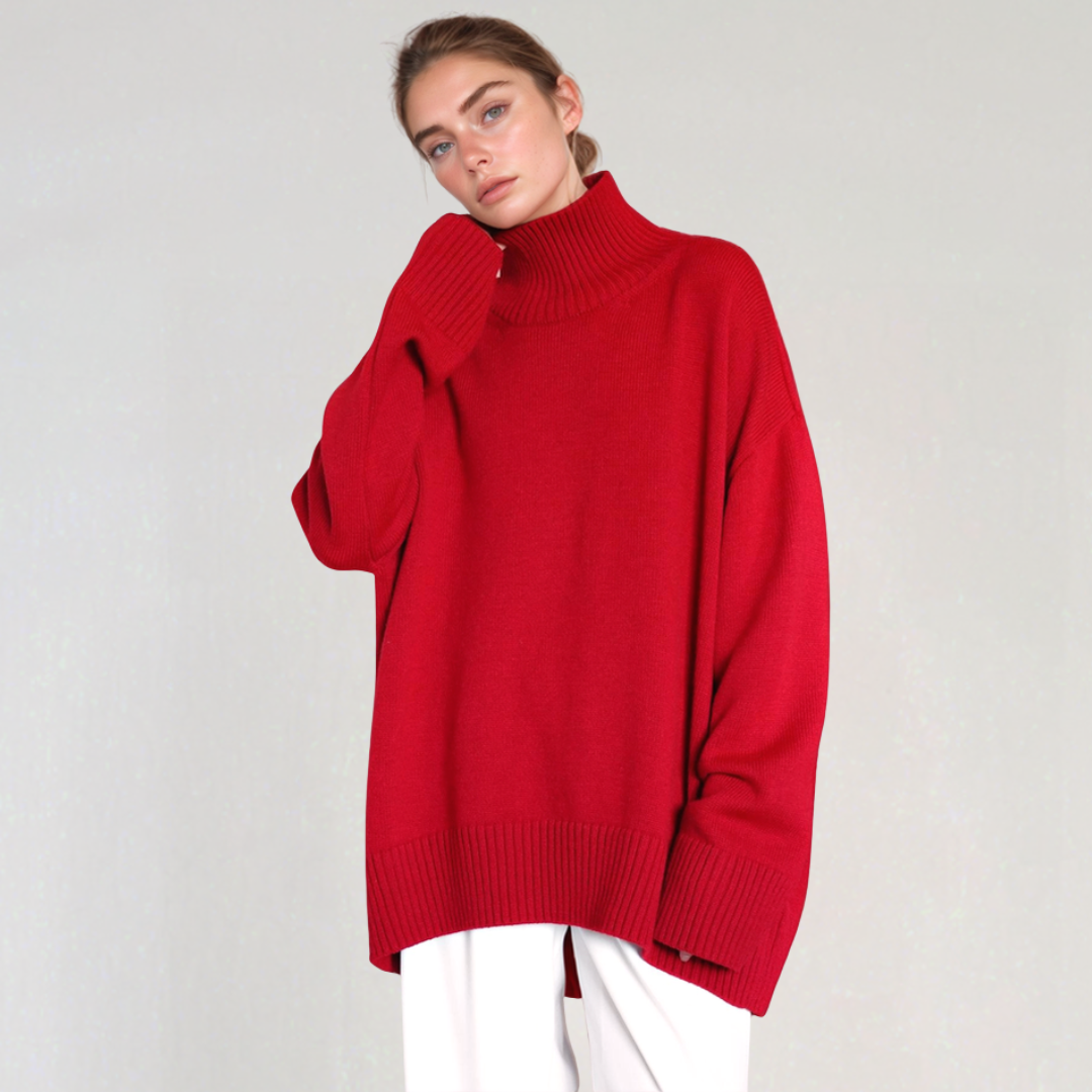 Women's Oversized TurtleNeck Jumper