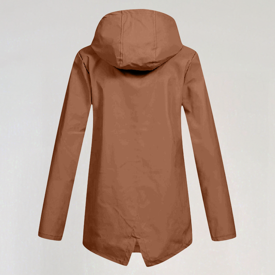 Lightweight Hooded Raincoat for Women
