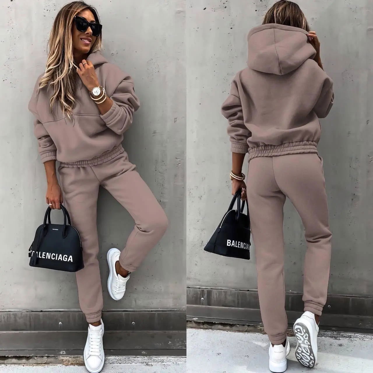 Women’s 2-Piece Tracksuit Set | Stylish Loungewear Matching Jogger Outfit
