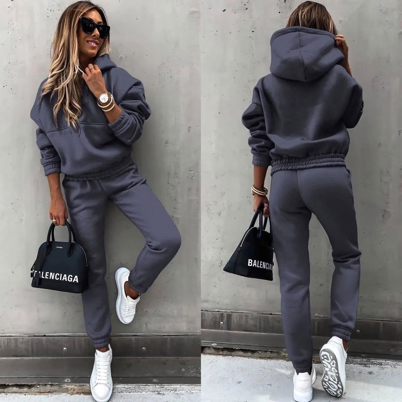 Women’s 2-Piece Tracksuit Set | Stylish Loungewear Matching Jogger Outfit