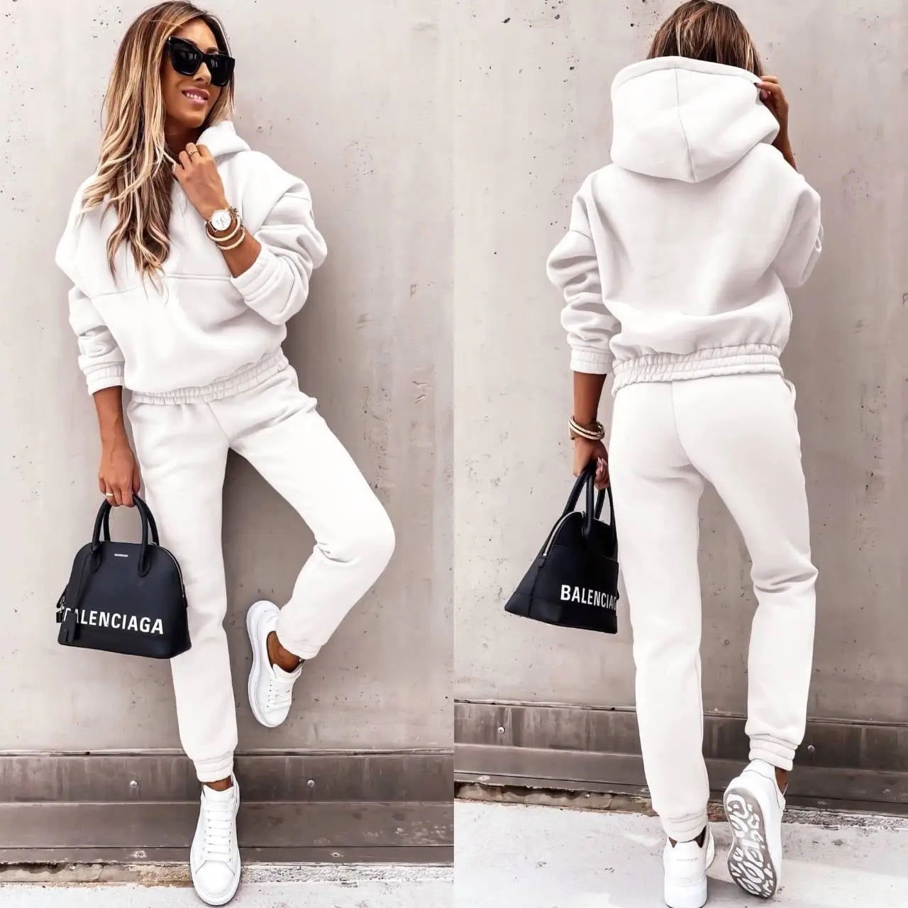 Women’s 2-Piece Tracksuit Set | Stylish Loungewear Matching Jogger Outfit
