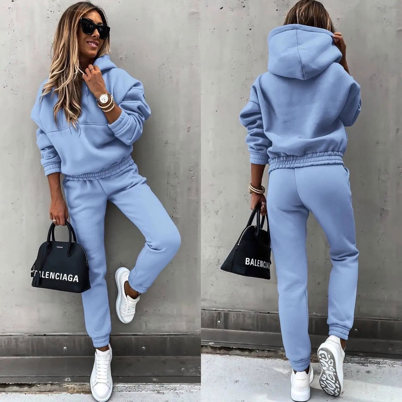 Women’s 2-Piece Tracksuit Set | Stylish Loungewear Matching Jogger Outfit