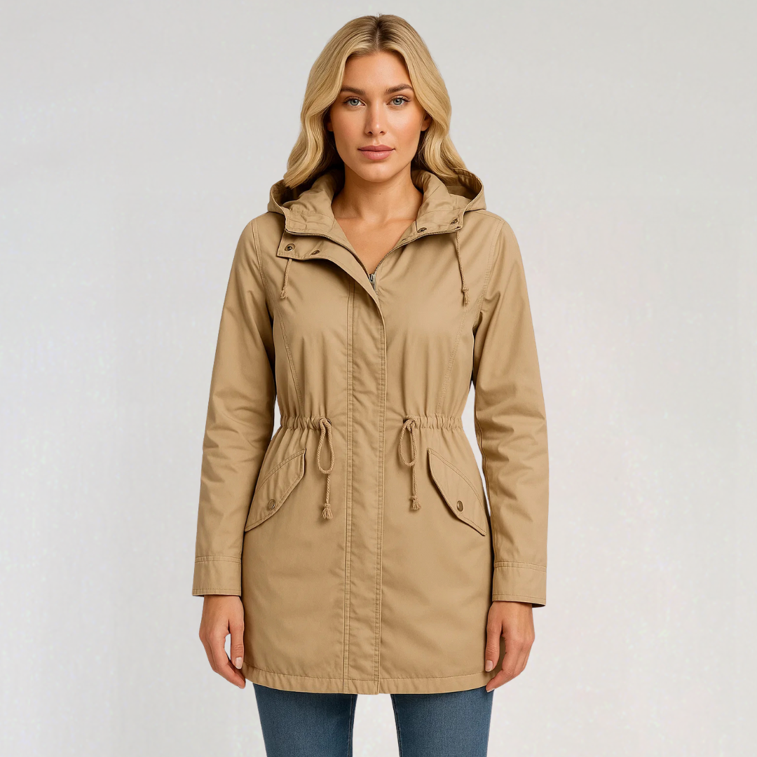 Waterproof Fall Rain Jacket with Hood | Lightweight Windbreaker Parka Coat
