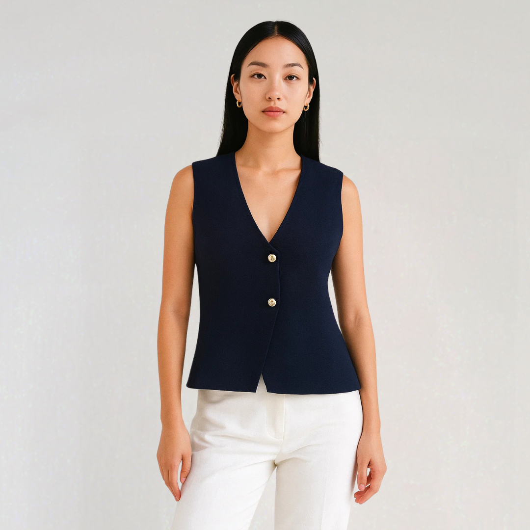 Elegant Buttoned Knit Cardigan