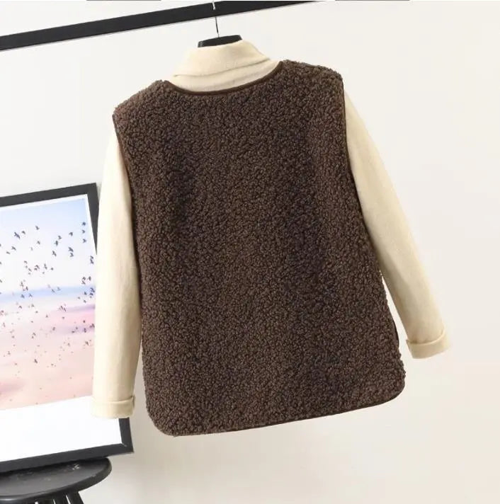 Comfy & Stylish Fleece Vest Cardigan for Women