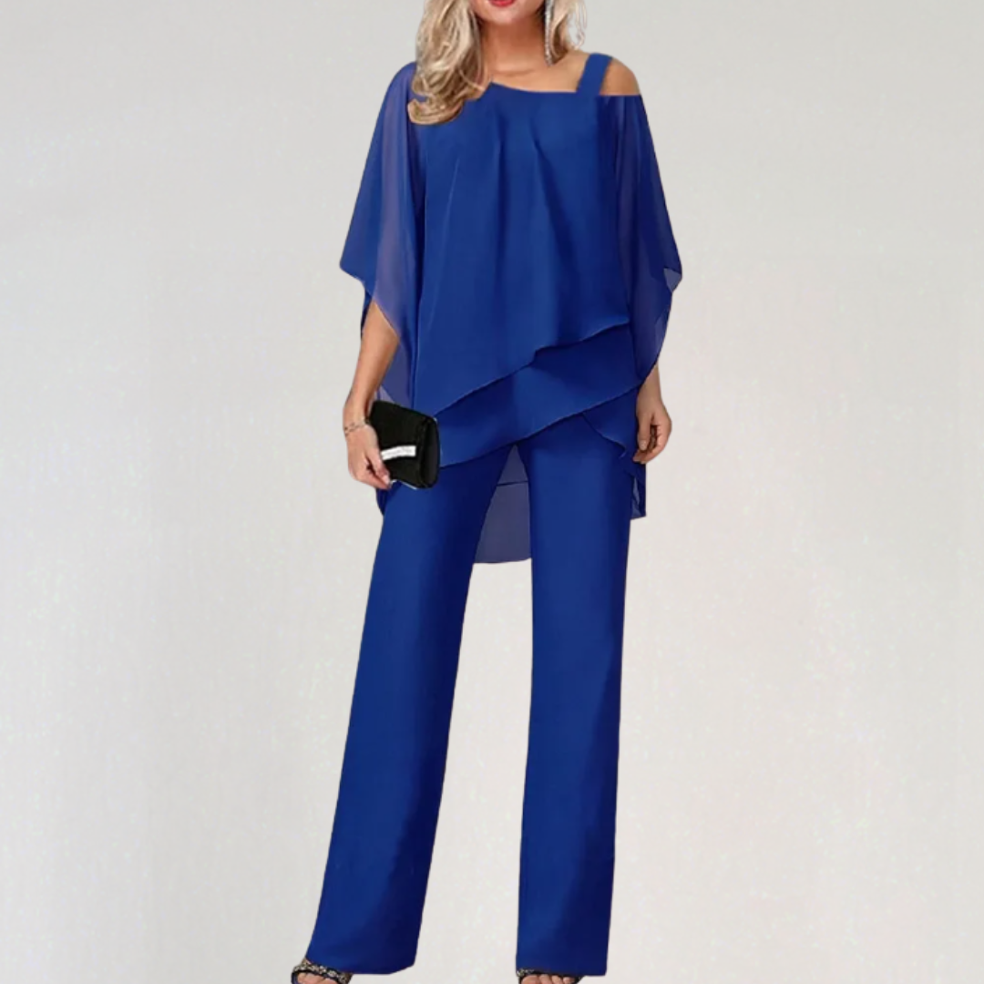 Stylish Off Shoulder Flowy 2 Piece Set