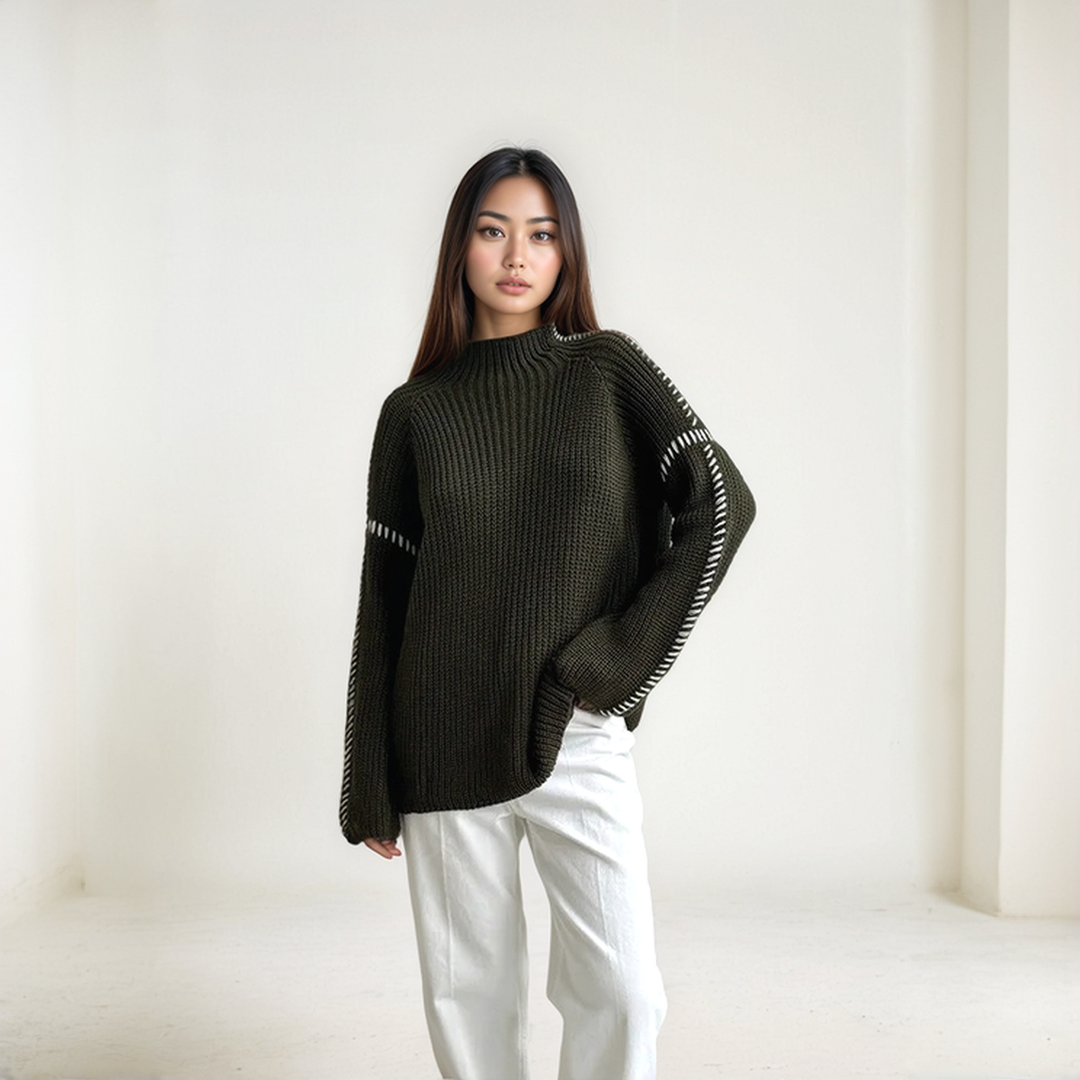 Elegant Knitted Sweater for Woman