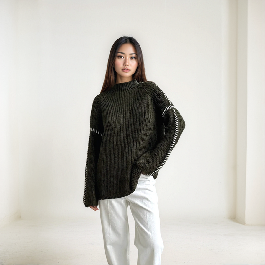 Elegant Knitted Sweater for Woman