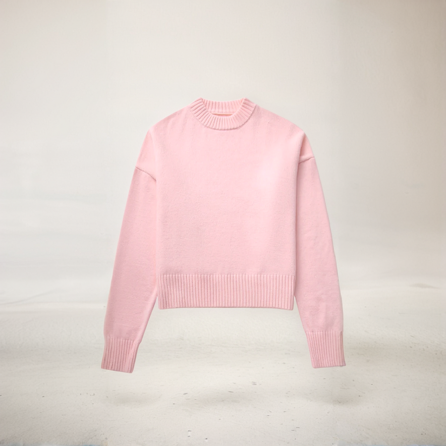 Oversized Pink Winter Sweater