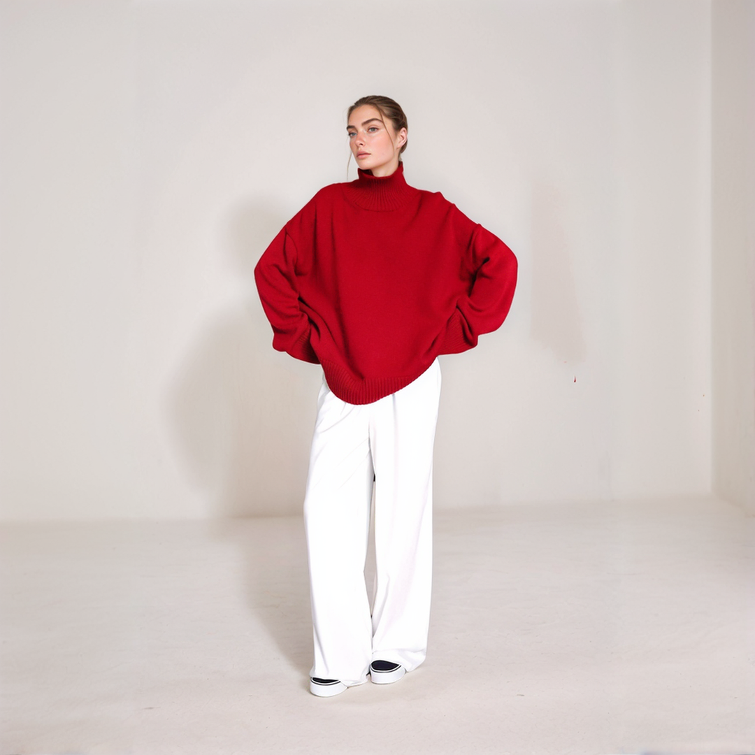 Women's Oversized TurtleNeck Jumper