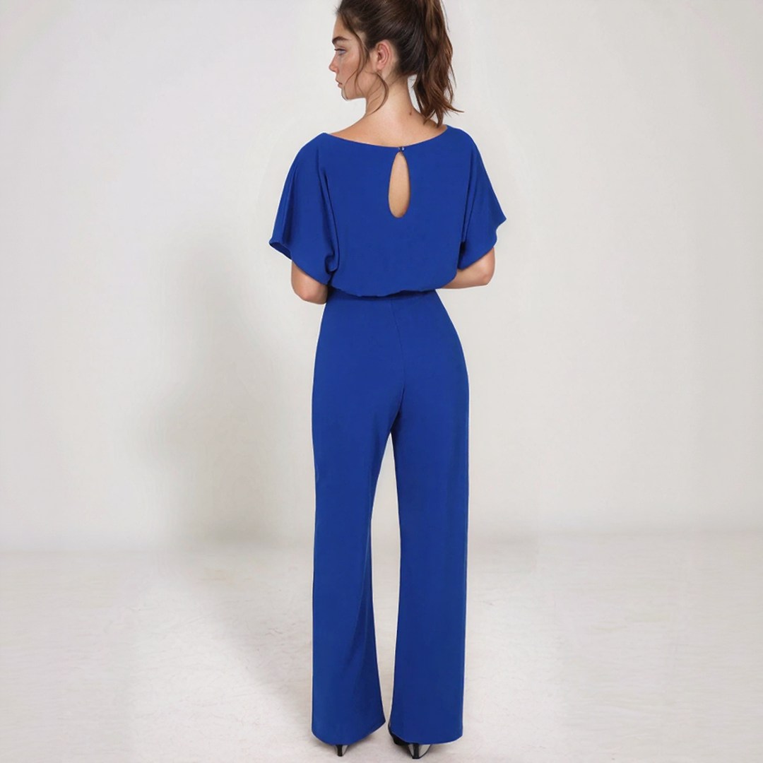 Tie-Belt Summer Jumpsuit