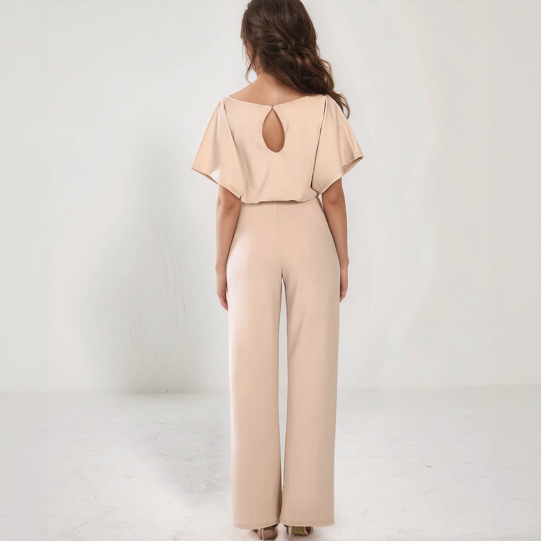 Tie-Belt Summer Jumpsuit
