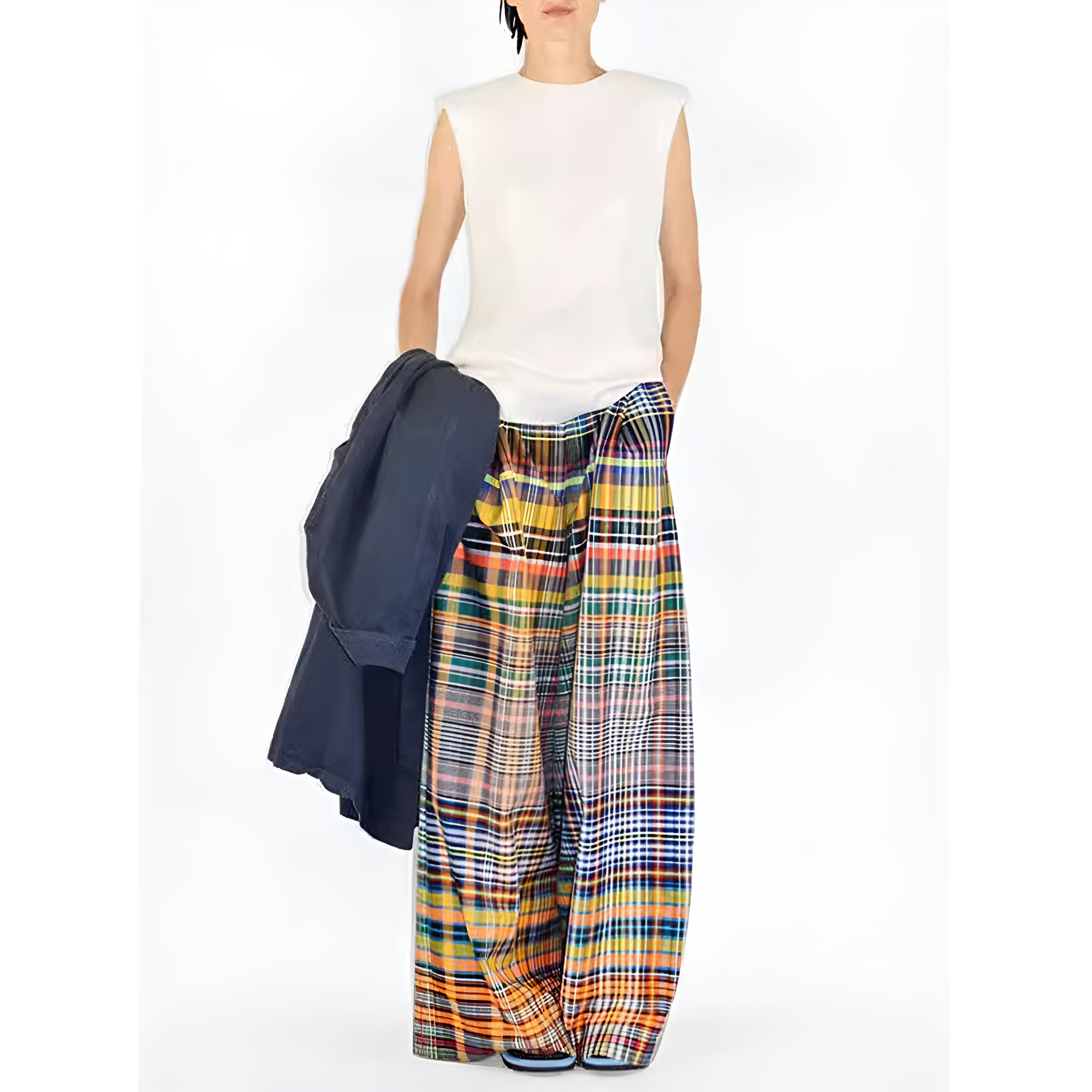 Wide Leg Printed Casual Trouser